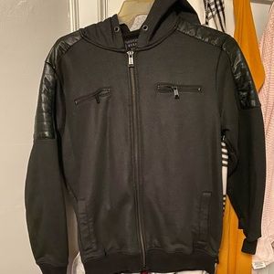 Guess leather hoodie